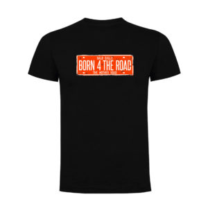 BORN 4 THE ROAD Camiseta hombre negra