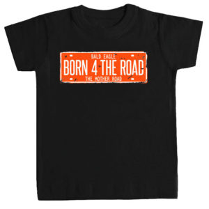 BORN 4 THE ROAD camiseta niños negra