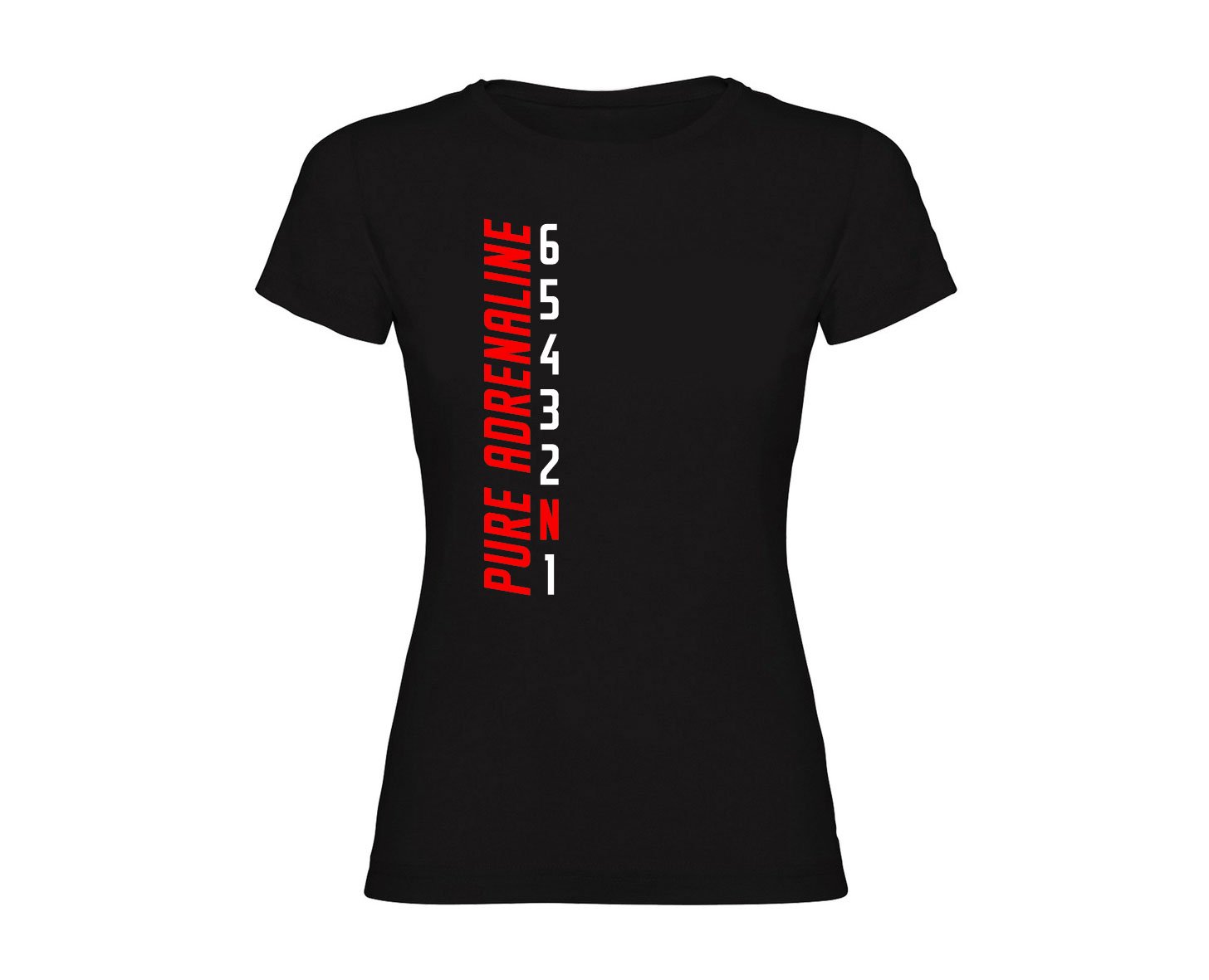 PURE ADRENALINE camiseta mujer negra